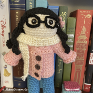 Crochet mini-me version of Melina