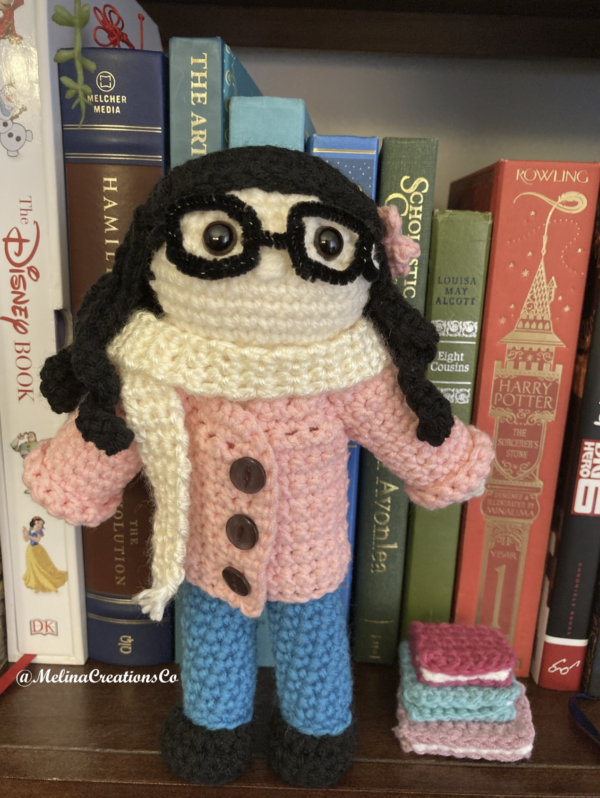 Crochet mini-me version of Melina