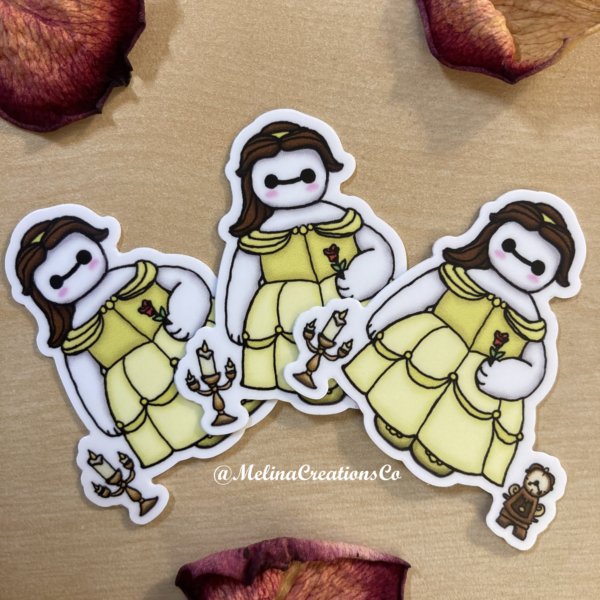 Baymax as Belle sticker - Image 2